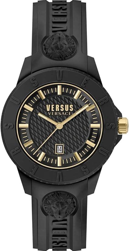 versus versace embossed silicone-strap watch|versus watch price.